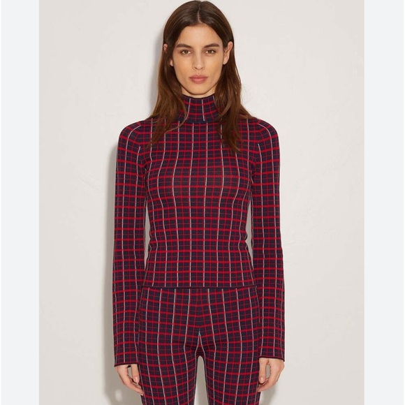 Simon Miller Rohe  Top Red Plaid - Picture 1 of 11